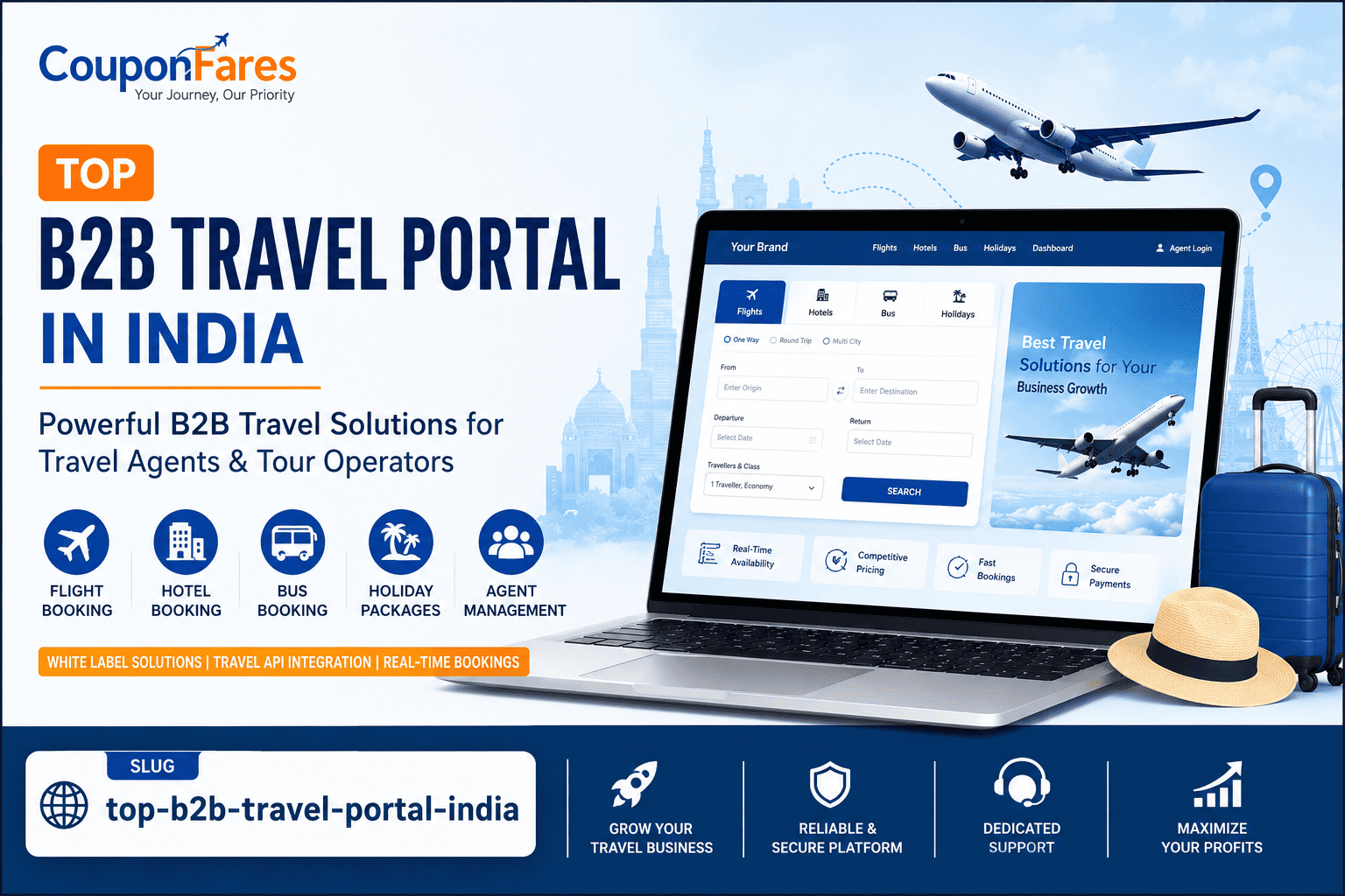 Top B2B Travel Portal in India for Travel Agents | CouponFares